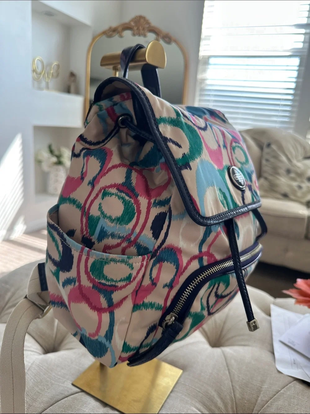 Coach backpack featuring